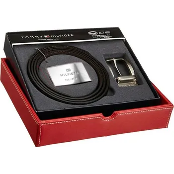 Tommy Hilfiger SteelW černý/tmavě hnědý uni Opasek Tommy Hilfiger SteelW černý/tmavě hnědý uni