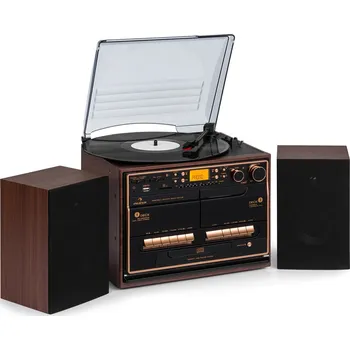Hi-Fi systém Auna 388-BT dřevo