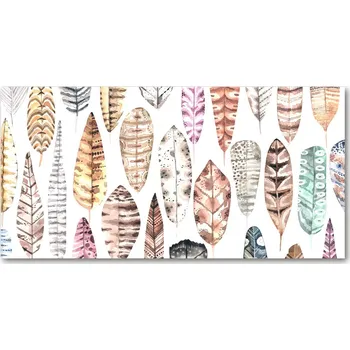 Obraz Foto obraz sklo tvrzené Barevné pírka