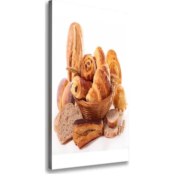 Obraz Vertikální Foto obraz na plátně Pečivo v koši