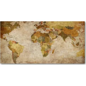 Obraz Foto obraz sklo tvrzené Politická mapa