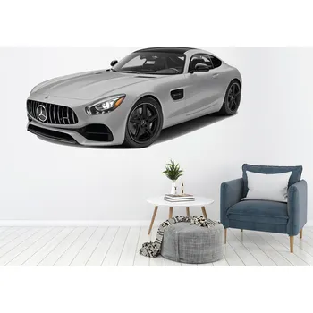 Samolepící dekorace Mercedes Benz AMG GT samolepka na zeď 100 x 48 cm