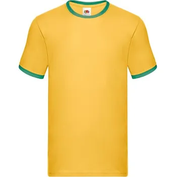 Fruit of the Loom Pánské triko 61-168-0 Sunflower-Kelly Green 3XL