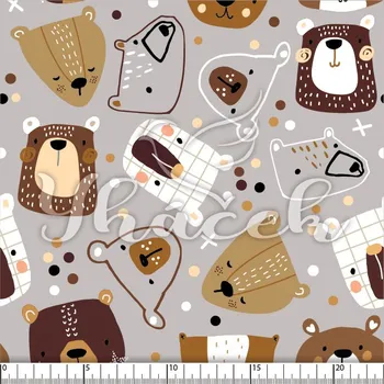 Microfibra, Malovaní medvědi na šedé