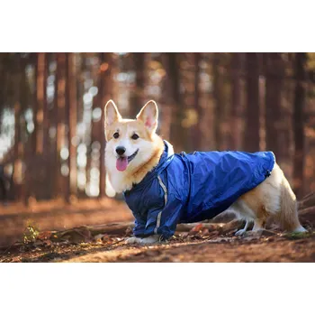 Obleček pro psa Vsepropejska Enola zimní bunda pro psa Barva: Modrá, Délka zad (cm): 50, Obvod hrudníku: 68 - 72 cm