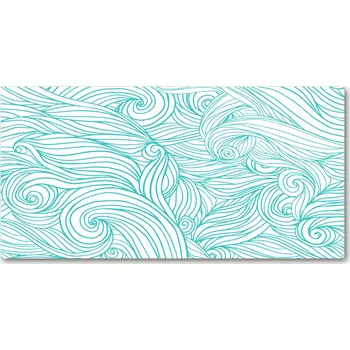 Obraz Foto obraz sklo tvrzené Modré vlny