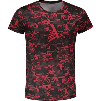 Pánské tričko Pánské funkční triko premium ALTISPORT SWE/ALM02S06 ČERNOČERVENÁ M