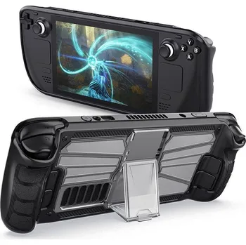 Pouzdro na mobilní telefon Pouzdro Tech-Protect Defense, Steam Deck, černo-průhledný