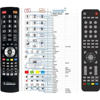 Dálkový ovladač General CONTINENTAL EDISON CELED32S19B9 - náhradní dálkový ovladač
