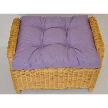 Podsedák Polstr na ratanovou taburetku Ear Fialový melír