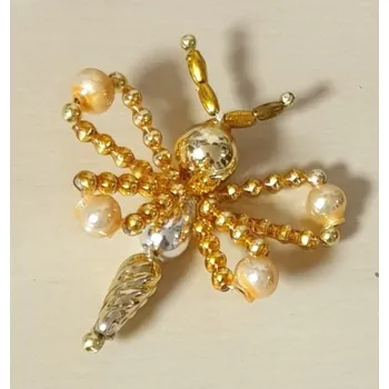 Vánoční ozdoba Vánoční 3D ozdoba MOTÝL - barva zlatá