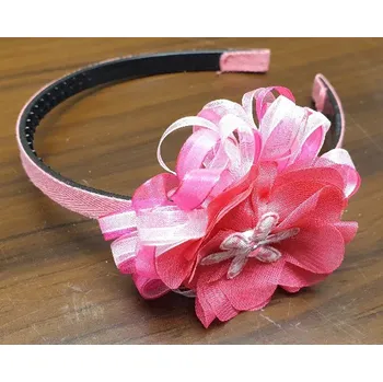 Čelenka Čelenka do vlasů s květem - růžová