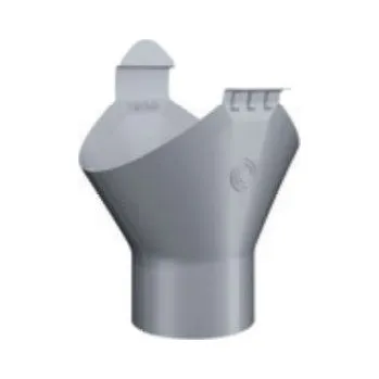 Střecha Žlabový kotlík Lindab OMV 150/100 mm / RAL 7011 tmavě šedá