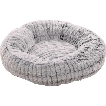 Pelíšek pro psa Pelech FLAMINGO Stella kulatý nízký šedobílý 50x18cm