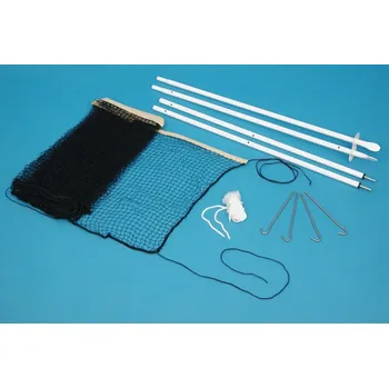 Pletivo Badmintonová profi síť a tyče (souprava), 1,2 mm PA, 1,8 x 1,8 cm, Černá, Badminton, Skladem