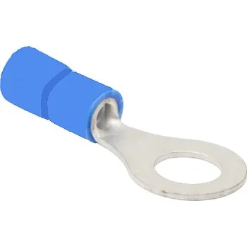 Kabelové oko Tracon KSZ16-5 Izolovaná Cu lisovací kabelová oka, modrá, pocínovaná 16mm2, M5, (d1=5,7mm, d2=5,3mm),PVC (Tracon KSZ16-5)