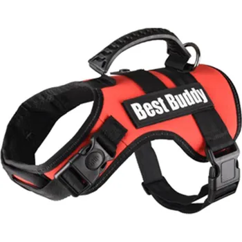 Postroj pro psa FLAMINGO Best Buddy Uranus 60-80x3,8cm (M) - červená