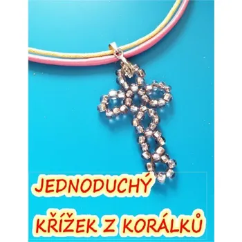 Náhrdelník KORÁLKOVÁ STAVEBNICE - Jednoduchý křížek na krk (2ks) (Náhrdelník)