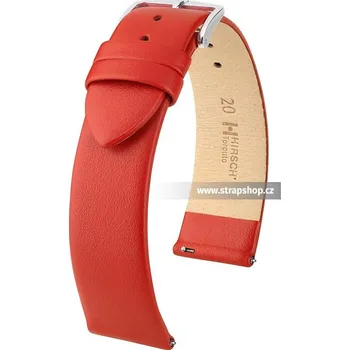Řemínek na hodinky Řemínek k hodinkám HIRSCH Toronto L červená (20) 16 mm pánský