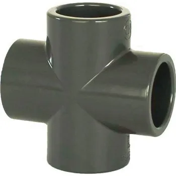 Ochranný vodní filtr PVC tvarovka - kříž 40 mm, DN=40 mm, d=52 mm, lepení / lepení