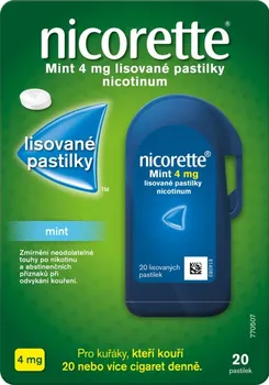 Odvykání kouření nicorette Mint 4 mg 20 pas.