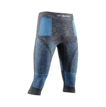 Pánské kalhoty X-Bionic Energy Accumulator 4.0 Melange 3/4 Pant Men DARK GREY MELANGE/BLUE šedá L