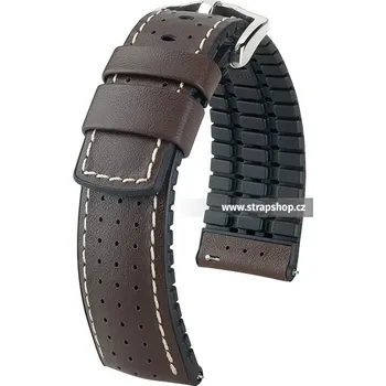 Řemínek na hodinky Řemínek k hodinkám HIRSCH Tiger hnědá (10) 22 mm