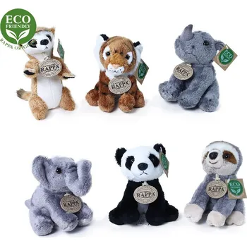 plyšák Rappa Plyšová zvířata exotická sedící 13 - 15 cm ECO-FRIENDLY