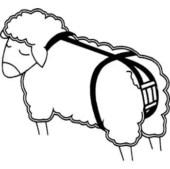 Chov hospodářského zvířete Bandáž nylonová pro ovce proti výhřezu dělohy, používá se při poporodních komplikacích