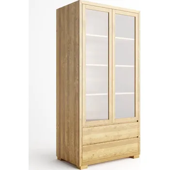 Knihovna Buková vitrína NEW YORK Ibiza Barevné provedení: Dub tmavý