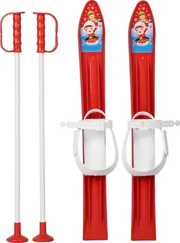 Sjezdové lyže Baby Mix Dětské lyže s vázáním a holemi 60 cm červené