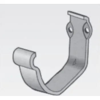 okap Žlabový římsový (čelní) hák Lindab KFK 125 mm / RAL 7011 tmavě šedá