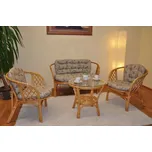 Ratanová sadací souprava Bahama velká medová Levandule