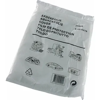 Zakrývací fólie na malování Fólie průsvitná zakrývací, 4x12,5M, tloušťka 0,007mm