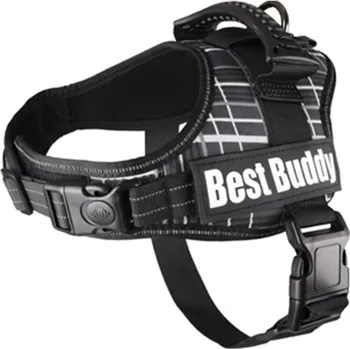 Postroj pro psa FLAMINGO Best Buddy Pluto 50-70x2,5cm (S) - černá síť