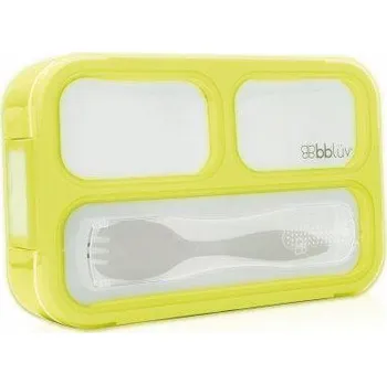 Svačinový box BBLÜV Bentö Obědová krabička s příborem Lime