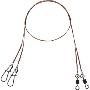 Mistrall ocelové lanko pro lov dravců 7 x 7 (11kg) 20cm 2ks