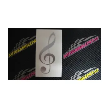 Samolepící dekorace SAMOLEPKA Houslový klíč 001 (10 - červená) NA AUTO, NÁLEPKA, FÓLIE, POLEP, TUNING, VLASTNÍ TEXT, TISK, AUTOSAMOLEPKY.cz, POLEPY, OBRÁZEK, LOGO, SAMOLEPKY