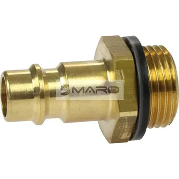 Fitinka Vsuvka mosazná pro rozvody vzduchu s vnějším závitem 1/4", 006-2200041