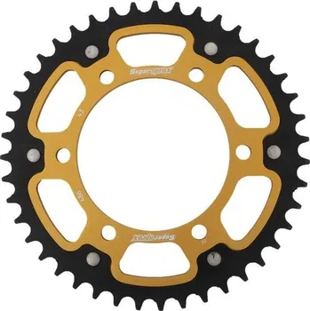 Řetězová sada pro motocykl SUPERSPROX Rozeta SUPERSPROX STEALTH RST-486:43-GLD zlatá 43 zubů, 520