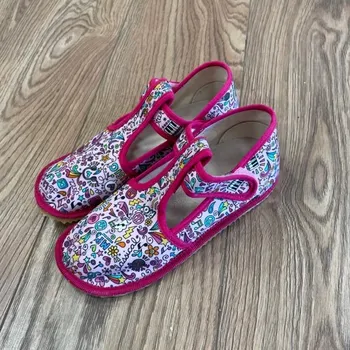 Dívčí bačkory Beda barefoot Bačkůrky zúžené (SLIM) - MUSIC, Boty Beda Velikost: 31