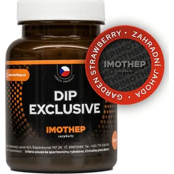 Návnadové aroma Dip Exclusive zahradní jahoda 100ml (Jahodový tekutý dip.)