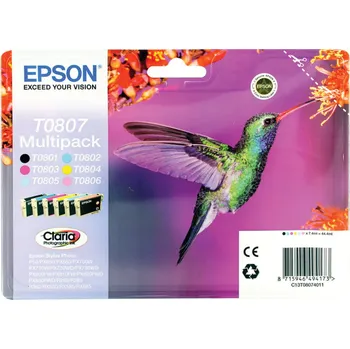 EPSON CLARIA 6 Ink Multipack R265/360, RX560 (T0807) C13T08074011