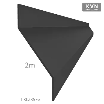 Příslušenství pro plot Z-profil lamela L=2000 mm, 20 x 40 x 20 x 1,5 mm, plech bez povrchové úpravy, použití pro plotovou výplň, možno použít pro bránový speciál KJL70x34x55x2, cena za 2 m kus