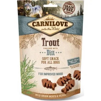 Pamlsek pro psa Carnilove Dog Semi Moist Snack Trout & Dill 200g