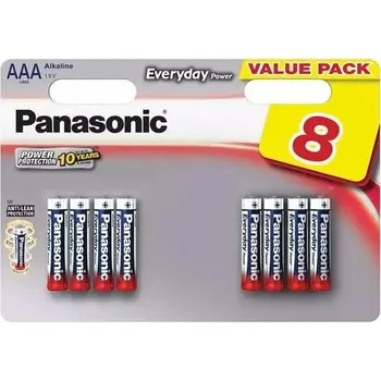 Článková baterie Baterie AAA (R03) alkalická PANASONIC Evolta 8BP