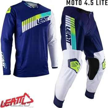 Moto kalhoty MX komplet LEATT Moto 4.5 Blue 2023
