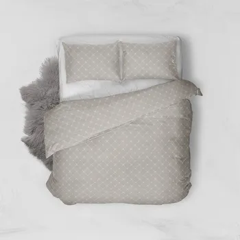 Povlečení Bavlněné povlečení 140x200 - Viola béžovo-smetanová