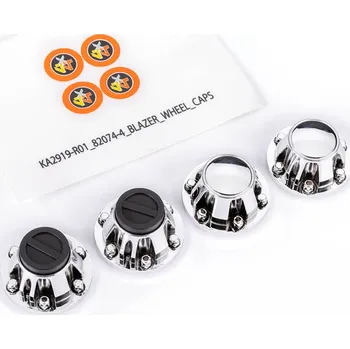 RC vybavení 1:10 Traxxas TRX-4 Chevrolet: Poklice disku chromová (sada) (pro #8255A)