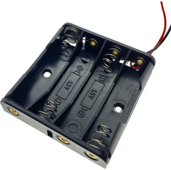 Držák baterie Držák baterie 4xAAA VS4 s drátovými vývody